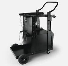 Welding Cart 2-tier 265lbs Welder Cart With Anti-theft Lockable Cabinet