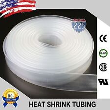 100 Ft. 100 Feet Clear 12 13mm Polyolefin 21 Heat Shrink Tubing Tube Cable