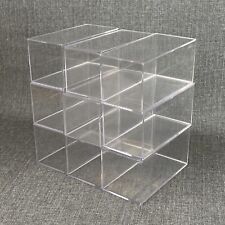 Acrylic Display Cases Lot Of 9 Size 8x4x4 Made In Usa