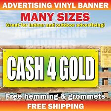 Cash For Gold Advertising Banner Vinyl Mesh Sign Pawn Loan Finance Compramos Oro