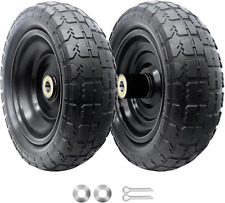 10-inch Solid Replacement Tire And Wheel 4.103.50-4 - Flat Free Tires For Cart
