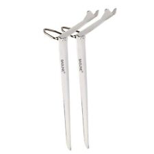 2 Pack Fishing Rod Holder Stainless Steel Ground Support Stake For Bank Beach