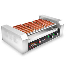 Open Box - Commercial Electric 18 Hot Dog 7 Roller Grill Cooker Machine 900-watt