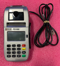 First Data Fd100ti Credit Card Machine W Phone Connection Cord