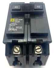 1 Square D Homeline Hom240 2 Pole 40 Amp 120240v Plug In Type Hom Breaker