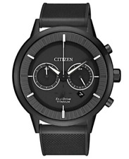 Citizen Mens Eco-drive Titanium Gray Chronograph Calendar Watch 42mm Ca4405-17h