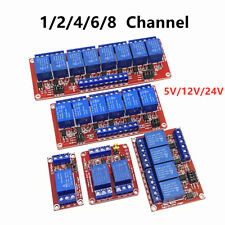 12468 Arduino Pi Channel Relay Board Module Selectable Low 5v 12v 24v