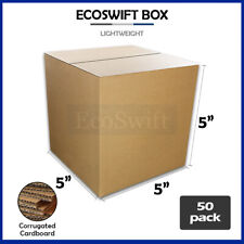 50 5x5x5 Ecoswift Cardboard Packing Moving Shipping Boxes Corrugated Box Cartons