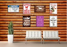 Goat Signs For Home Wall Decor - These Make The Perfect Farm House Sign New