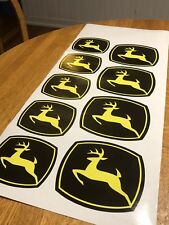 5 John Deere Logo Stickers 2x For Loader Backhoe Tractor Yellow 1025r 4044r