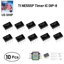 10 Pcs Ne555 Dip-8 High Precision Oscillator Timer Ic 555 Chip Us Ship