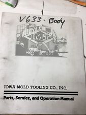 Iowa Mold Tooling Imt Crane Partsservice Shop Operation Manual Catalog