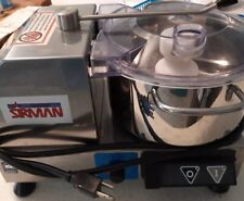 Sirman Usa 4 Qt Bowl Cutter Stainless Steel Bowl With Handles. Tested Working