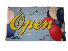 3x5 Advertising Open Party Celebration Balloons Flag 3x5 Brass Grommets