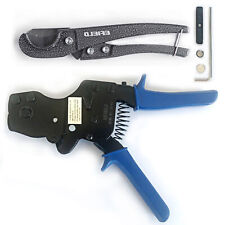 Efield Pex One Hand Ratchet Cinch Clamp Crimp Tool 38-1 With Pipe Cutter