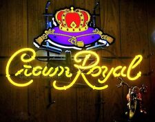 New Crown Royal Logo Neon Light Sign 20x16 Beer Lamp Whiskey Bar Display Gift