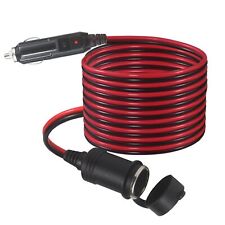 12v Cigarette Lighter Tap Extension Cord Heavy Duty Cable Power Socket Plug 12 F