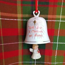 Vintage Russ Angel Bell Ornament Sounds Of Christmas Porcelain