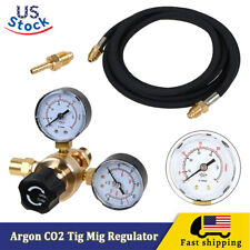 Argon Co2 Fit Lincoln Mig Tig Flow Meter Welding Regulator Welder Gauge Gashose