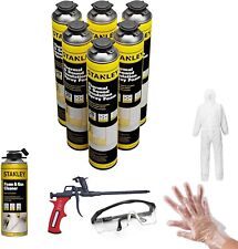 Stanley Closed Cell Spray Foam Insulation Can 6 Pack Set