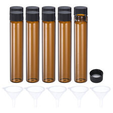 60ml Glass Vials With Screw Caps 10pcs Liquid Sample Vial With 5 Funnel Amber