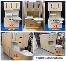 4 Room Dental Office Cabinet Package - Adec Midmark European Design - Used