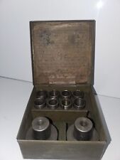 Vintage C.w. Burton Rogers Co Collet System With Case Lathemill