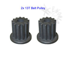 2x 13t Front Gear Pinion Sprocket Belt Pulley For Scooter Electric Motor