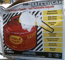 Eagle Steel Safety Gas Can 2 Gallon  22170 Fs