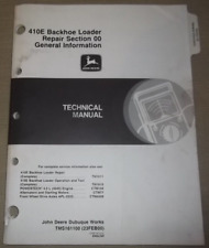 John Deere 410e Backhoe Technical Service Shop General Repair Manual Book Tm1611
