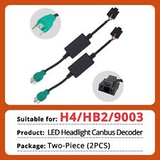 2x H4 9003 Led Headlight Canbus Load Resistor Decoder Error Free Anti Flicker