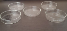 Lot Of 5 Pyrex Usa Petri Dishes - Bottoms - Used - No Cracks