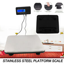 660lbs Digital Floor Bench Scale Lcd Display Postal Platform Shipping 300kg
