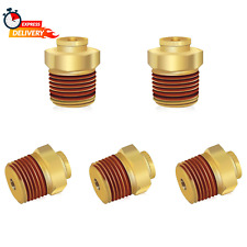 38 Dot Brass Push To Connect Air Line Fittings 5 Pcs 38 Od Tube X 12 Npt
