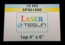 1up Perforated Laser Teslin Paper For Making Pvc-like Id Cards - 25 Sheets