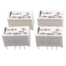 Us Stock 4pcs Na12w-k Dpdt Miniature Relay 12vdc For Signal Switching