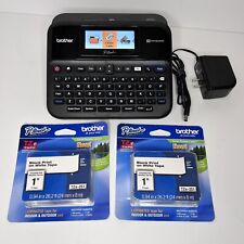 Brother Label Maker P-touch Pt-d600 Pc-connectable W Color Display 2 Tapes
