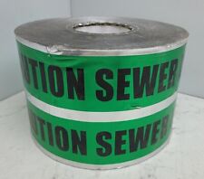 6 X 1000 Detectable Underground Warning Tape Caution Buried Sewer Line Below