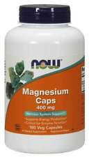 Now Foods Magnesium Caps 400mg 180 Caps Nervous System 0226exp