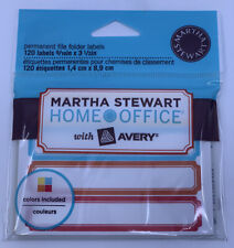 Martha Stewart Home Office Avery File Folder Labels 120 Labels 916 X 3 12