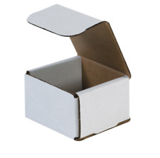 10 Pack 3x3x3 White Corrugated Shipping Mailer Packing Box Boxes 3 X 3 X 3