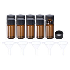 20ml Glass Vials With Screw Caps 10pcs Liquid Sample Vial With 10 Funnel Amber