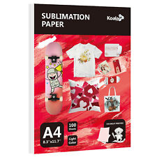 Koala Sublimation Paper 100 Sheets Inkjet Printer W Sublimation Ink A4 8.5x11