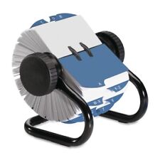 Rolodex Open Metal Single Rotary File 2 14 X 4 500 Cards Black
