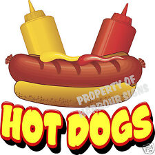 Hot Dogs Decal 14 Restaurant Cart Concession Trailer Food Truck Vinyl Sticker