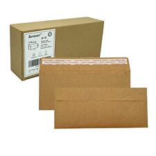 Burasari 80qty10 Brown Kraft Business Envelopes 4.125x9.5in- Windowless Design
