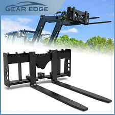 48 4000lbs Pallet Fork Frame W 48 Blades Attach For Skid Steer Tractor Heavy