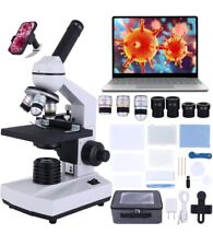 Compound Monocular Microscope For Adults Students 40x-2000x Magnification.