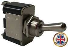 2 Heavy Duty Momentary On - Off Metal Toggle Switch 25 Amps 12 Volt - Uk Made