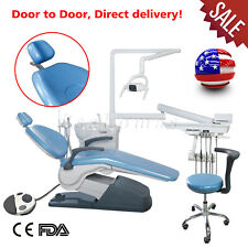Dental Unit Chair Hard Leather Computer Controlled Dc Motor Stool Chair Unit A1